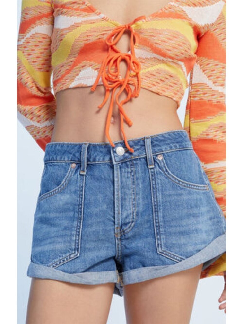 NWT Free People We The Free Beginner’s Luck Slouch Shorts - size 29